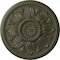 Ekena Millwork Edinburgh Ceiling Medallion (Fits Canopies up to 5 1/4"), Hand-Painted Witch Hazel, 18"OD x 1 3/4"P CM18EDWHF - alternate 1